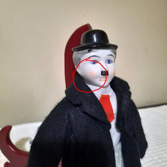 Vintage Porcelain 9" Hardy Doll - Picture 6 of 7